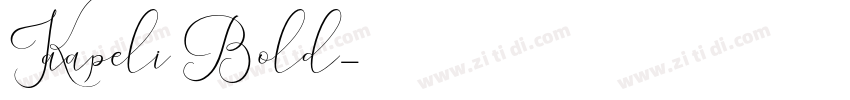 Kaapeli Bold字体转换